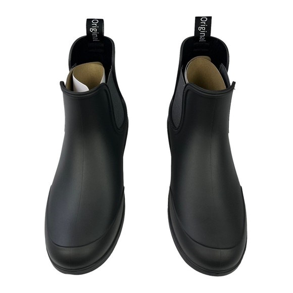 Planone Black Short Rain Boots Womens NWT Size 6 - Picture 4 of 13